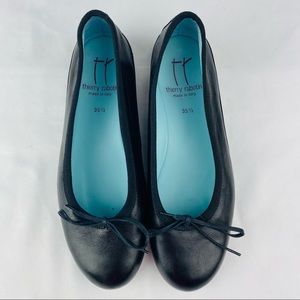 Thierry Rabotin Made In Italy Black Ballet Flats